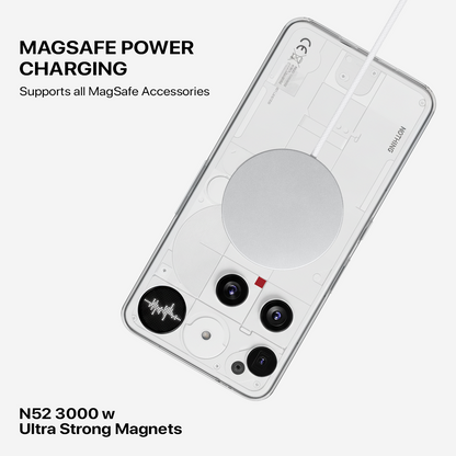 Anti Yellow Magsafe Clear Transparent Case - Nothing (PH 3)