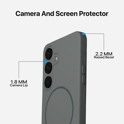 Anti Dust Magsafe Silicone Case - Samsung S25 (Grey)