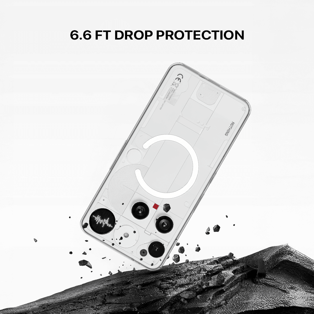 Anti Yellow Magsafe Clear Transparent Case - Nothing (PH 3)