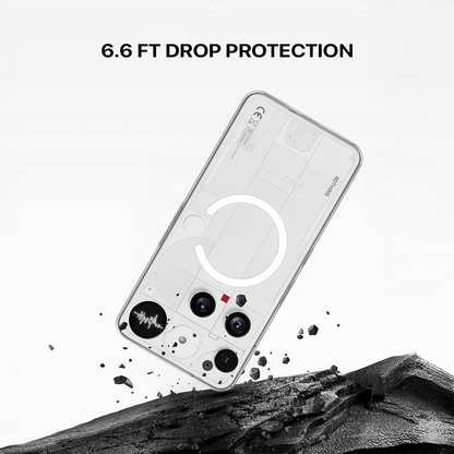 Anti Yellow Magsafe Clear Transparent Case - Nothing (PH 3)