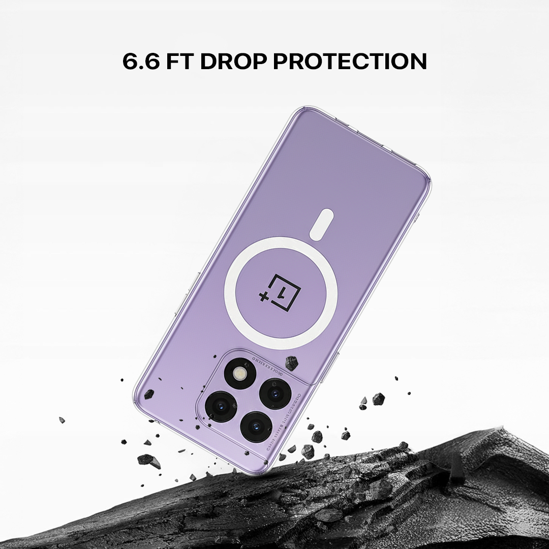 Anti Yellow Magsafe Clear Transparent Case - One Plus 10 Pro