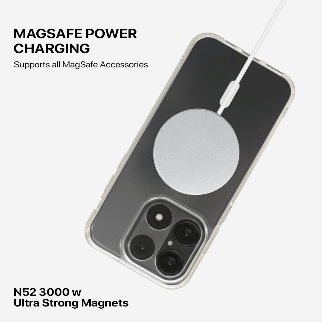Anti Yellow Magsafe Clear Case - One Plus 15