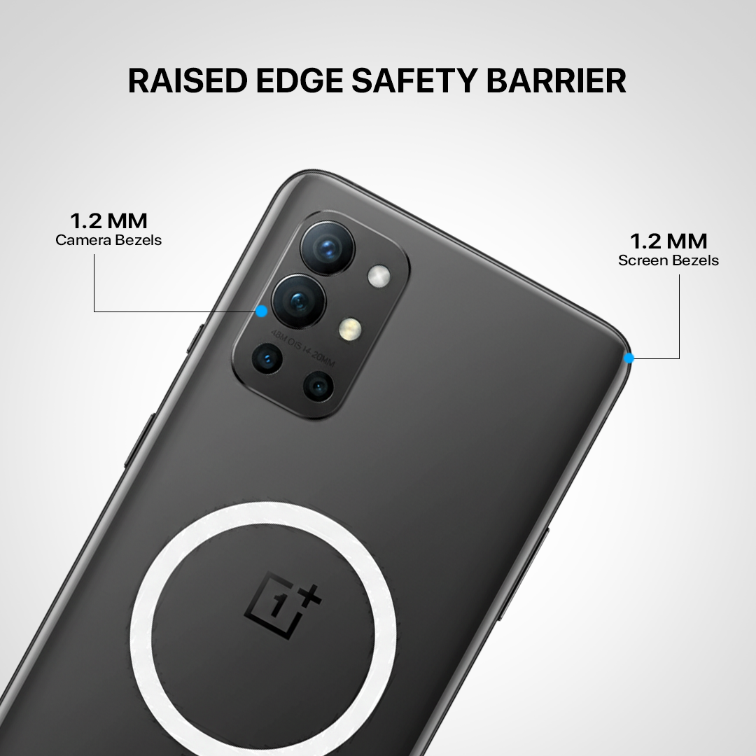 Anti Yellow Magsafe Clear Transparent Case - One Plus 9R