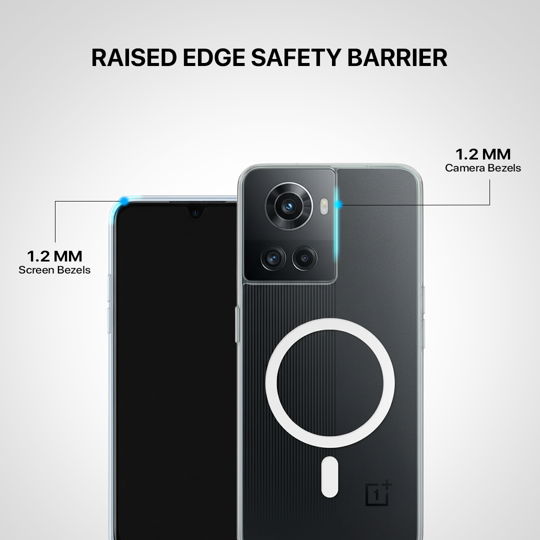 Anti Yellow Magsafe Clear Transparent Case - One Plus 10R