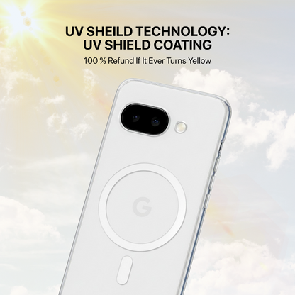 Anti Yellow Magsafe Clear Transparent Case - Google Pixel 9A