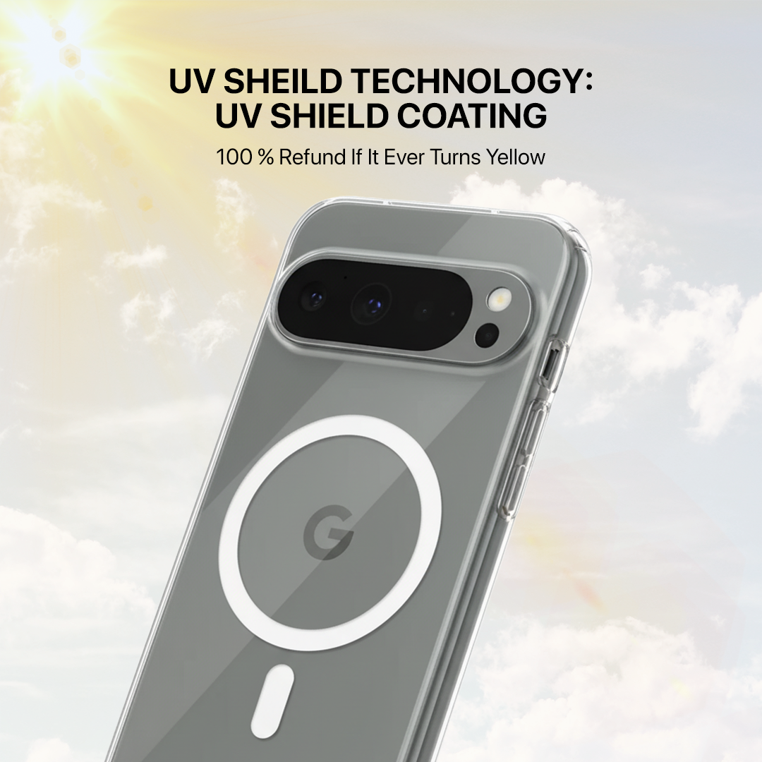 Anti Yellow Magsafe Clear Transparent Case - Google Pixel 9 Pro