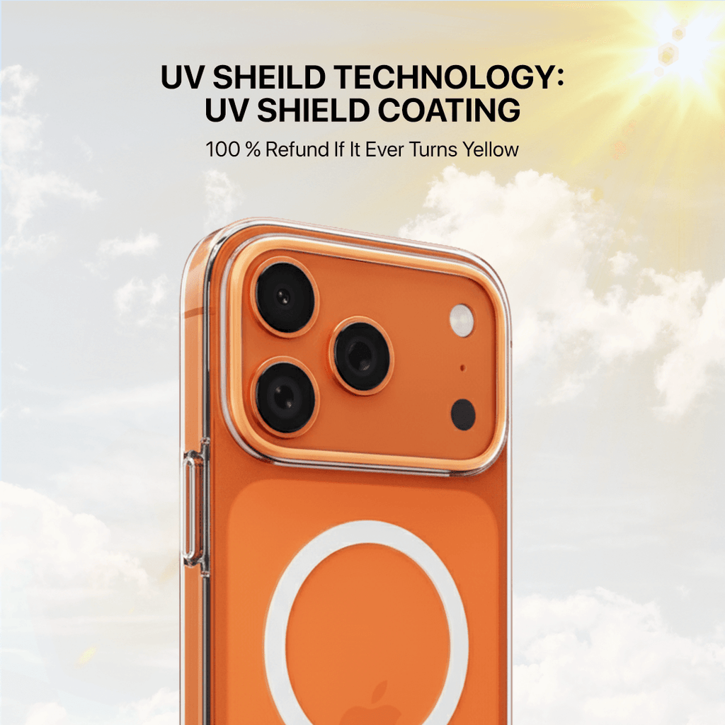 Anti Yellow Magsafe Clear Case - Iphone 17 Pro Max