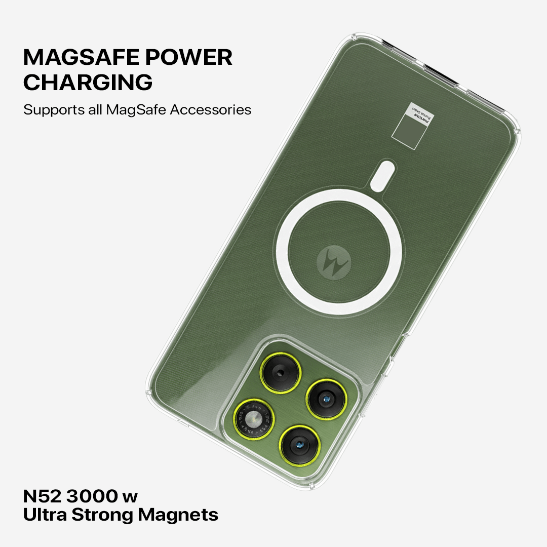 Anti Yellow Magsafe Clear Case - Motorola Edge 70