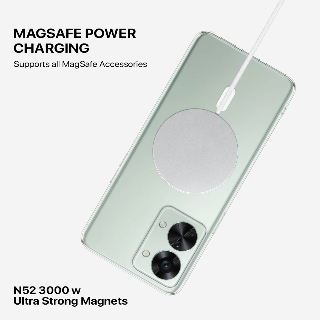 Anti Yellow Magsafe Clear Transparent Case - One Plus Nord 3