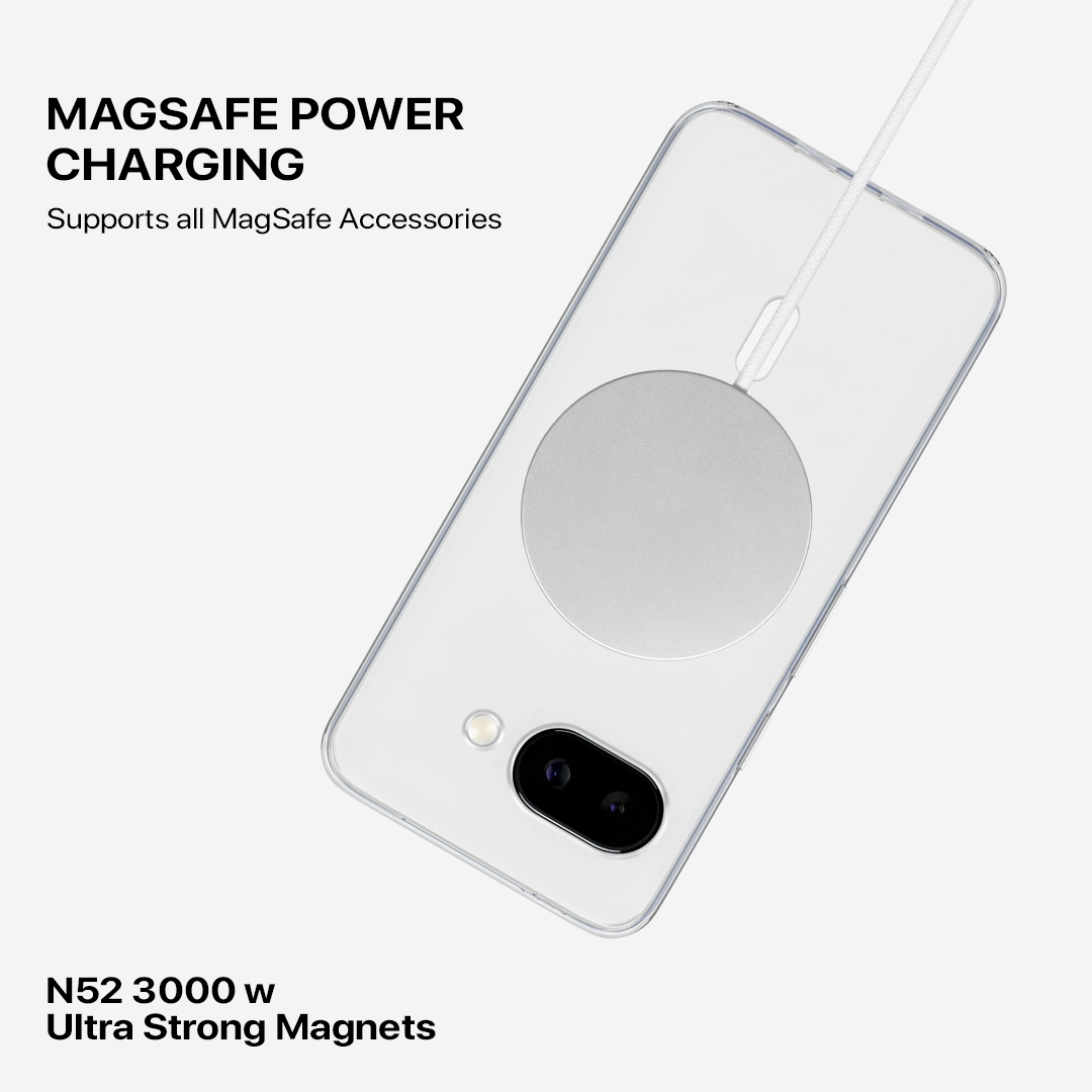 Anti Yellow Magsafe Clear Transparent Case - Google Pixel 9A