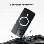 Anti Yellow Magsafe Clear Case - One Plus 10R