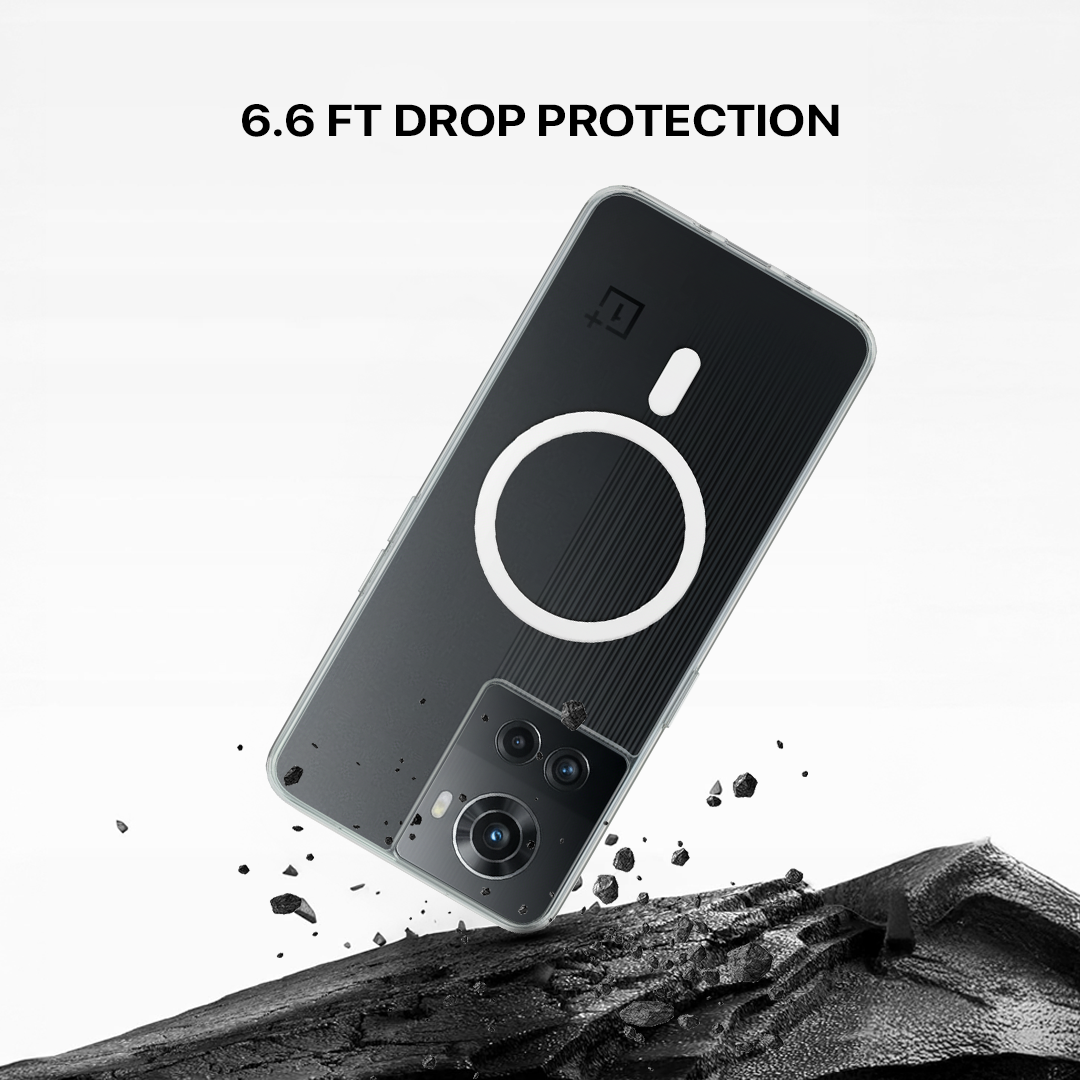 Anti Yellow Magsafe Clear Transparent Case - One Plus 10R