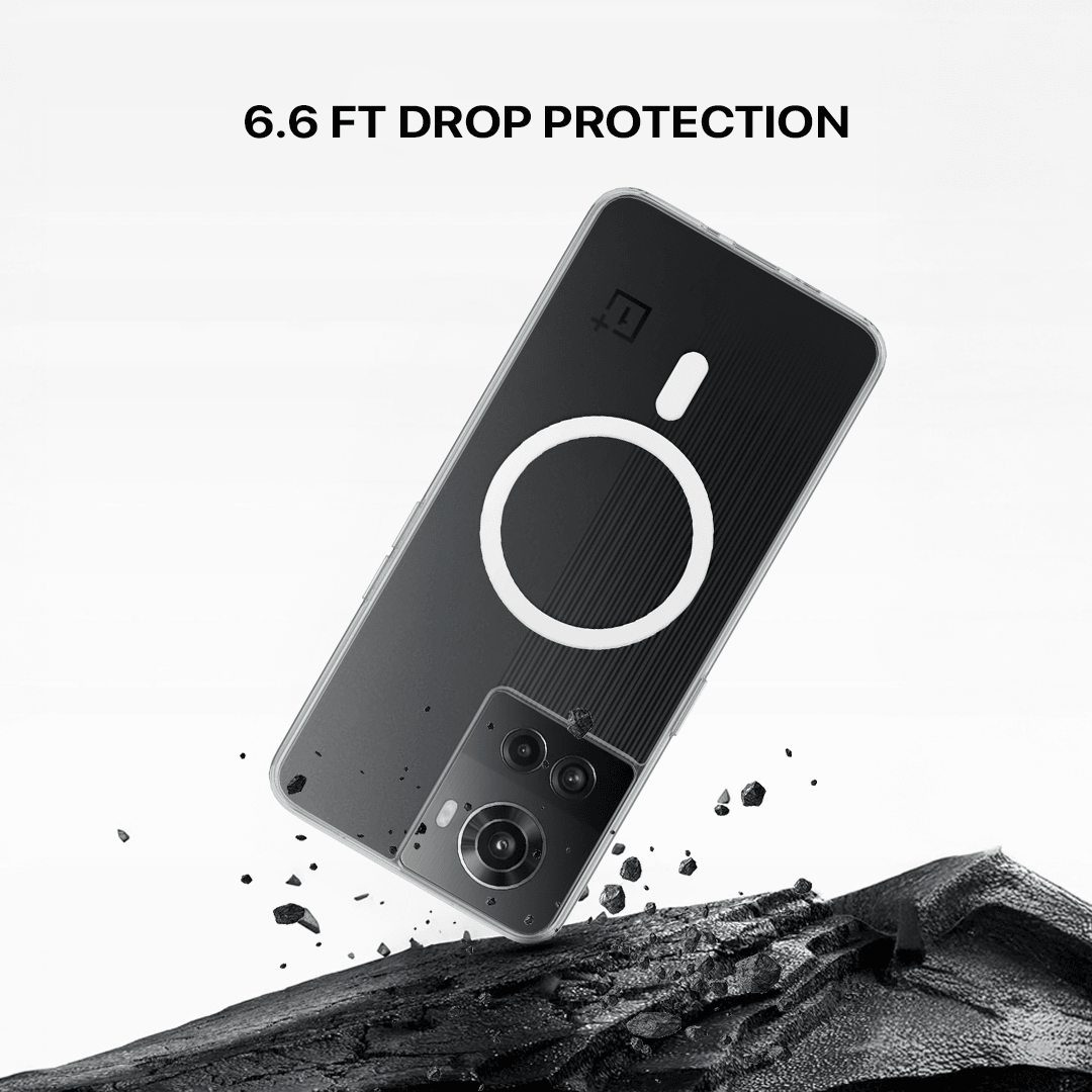 Anti Yellow Magsafe Clear Case - One Plus 10R