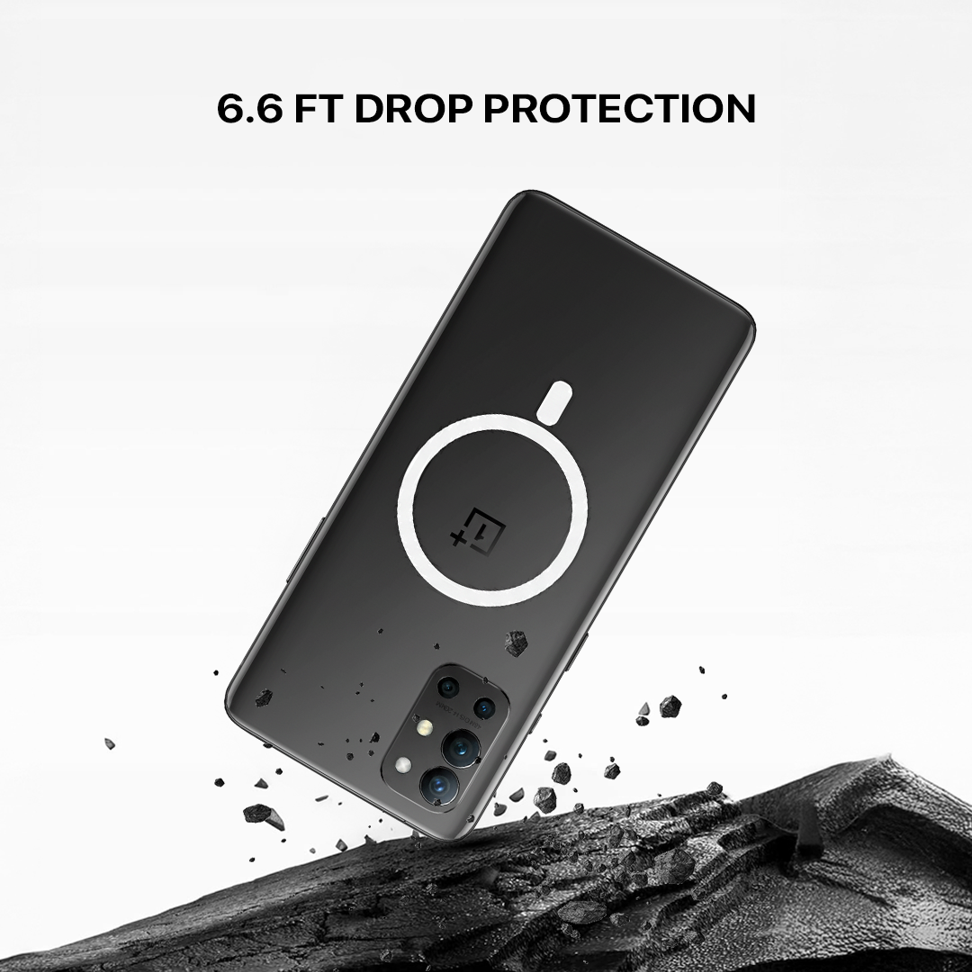 Anti Yellow Magsafe Clear Transparent Case - One Plus 9R