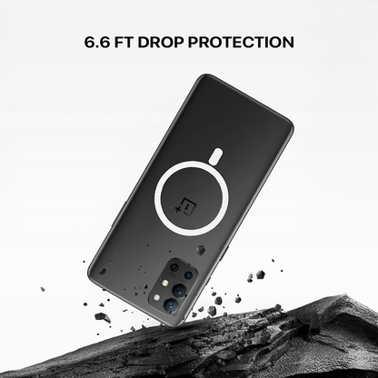 Anti Yellow Magsafe Clear Transparent Case - One Plus 9R