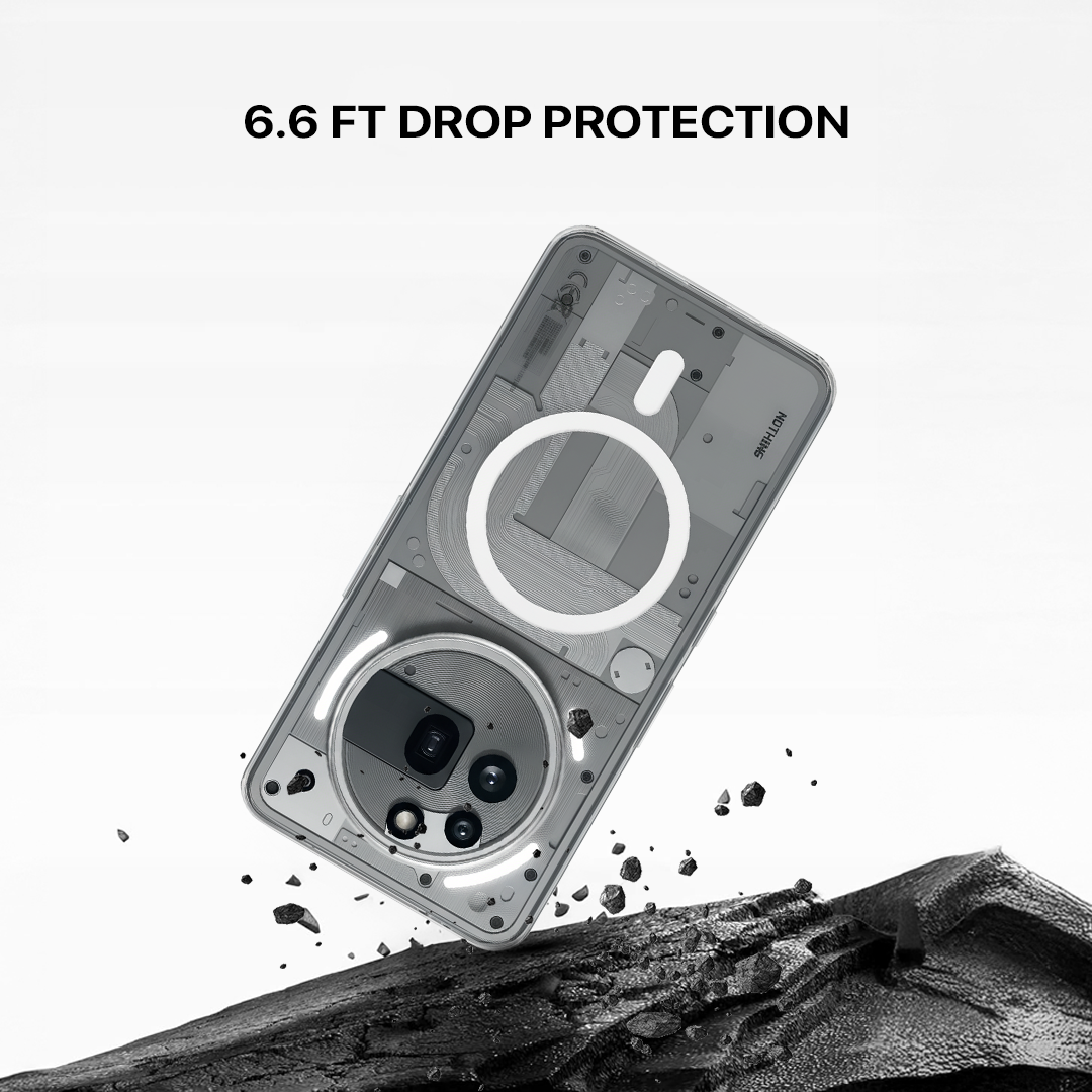 Anti Yellow Magsafe Clear Transparent Case - Nothing (PH 3A PRO )