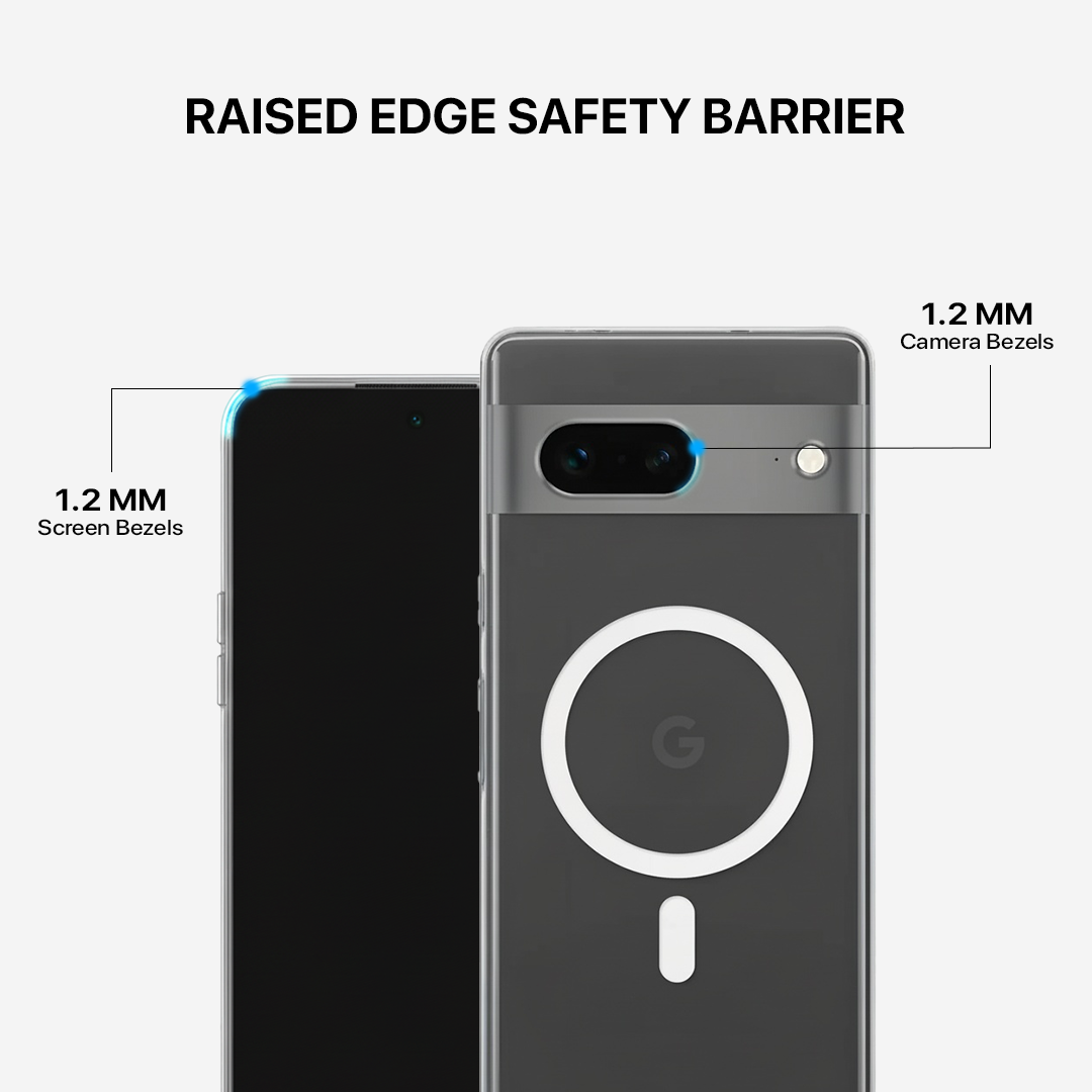 Anti Yellow Magsafe Clear Transparent Case - Google Pixel 7A