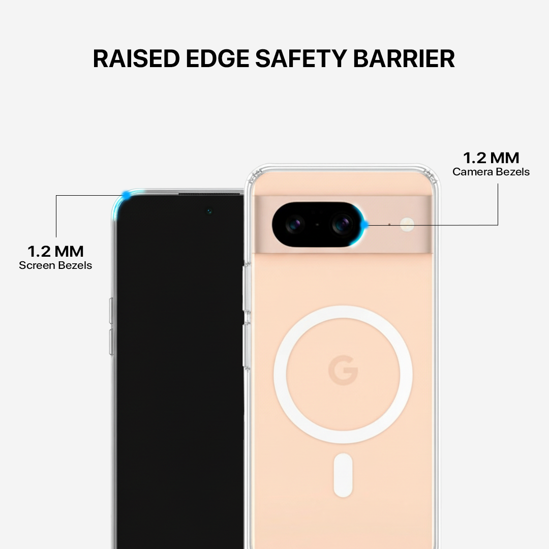 Anti Yellow Magsafe Clear Transparent Case - Google Pixel 8A