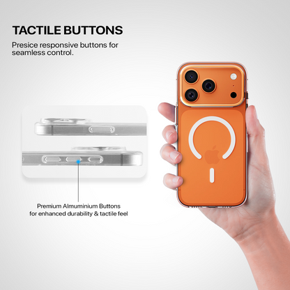 Anti Yellow Magsafe Transparent Clear Case - Iphone 17 Pro Max