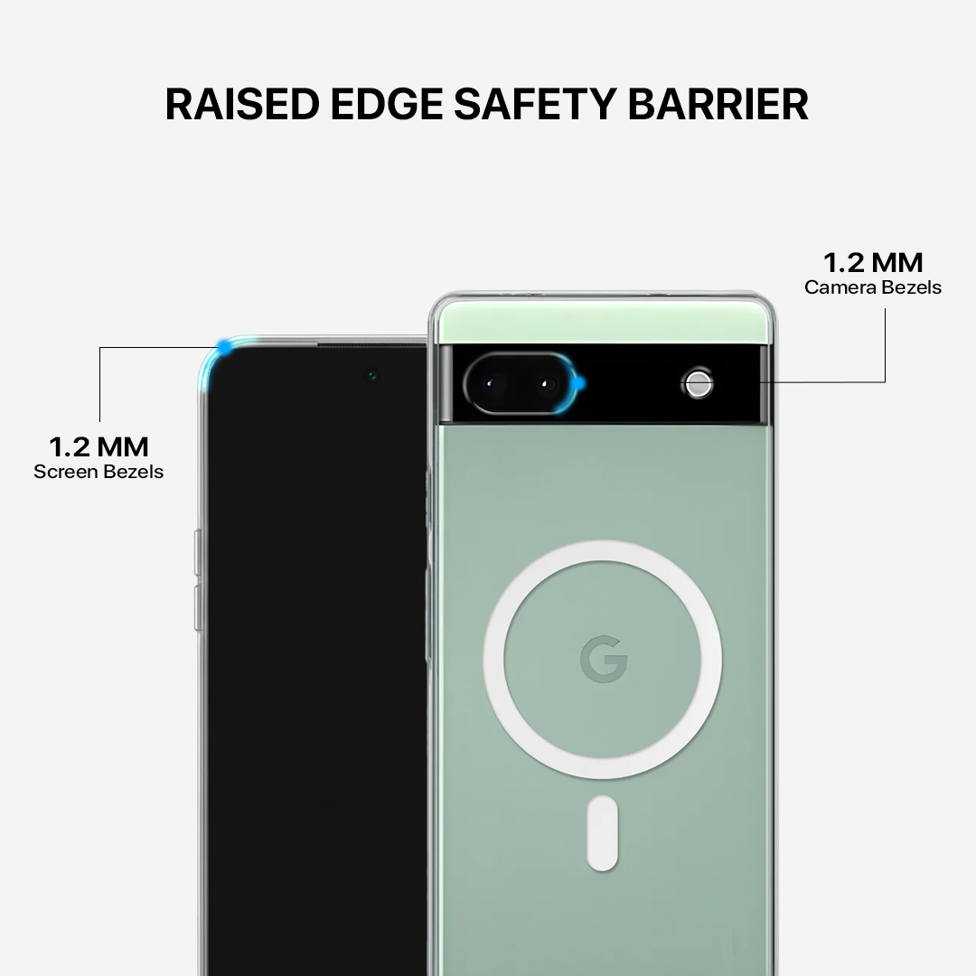 Anti Yellow Magsafe Clear Transparent Case - Google Pixel 6A