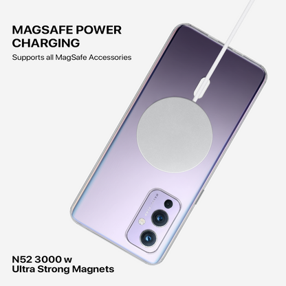 Anti Yellow Magsafe Clear Transparent Case - One Plus 9