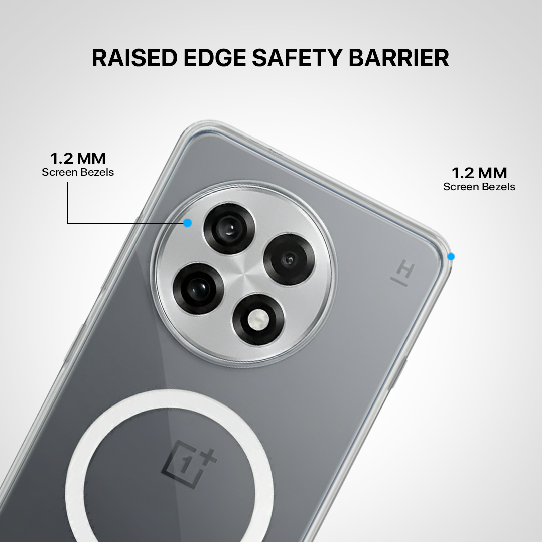 Anti Yellow Magsafe Clear Transparent Case - One Plus 13 R