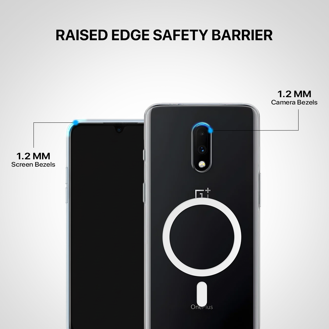 Anti Yellow Magsafe Clear Transparent Case - One Plus 7