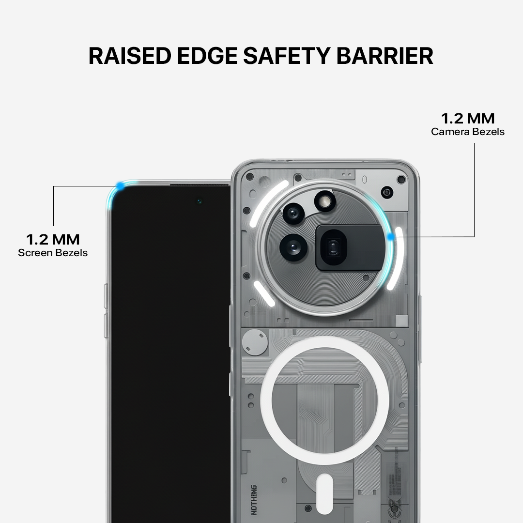 Anti Yellow Magsafe Clear Transparent Case - Nothing (PH 3A PRO )