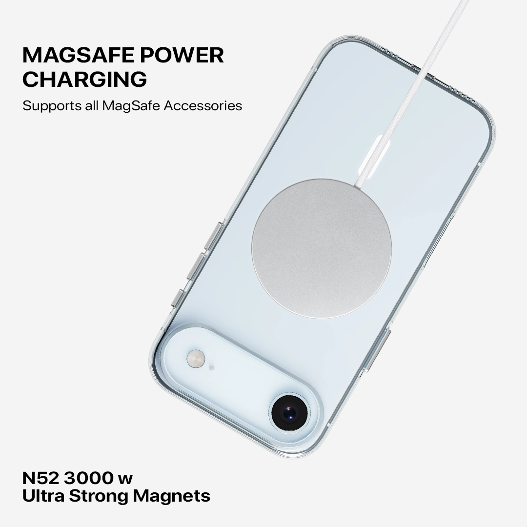 Anti Yellow Magsafe Transparent Clear Case - Iphone 17 Air