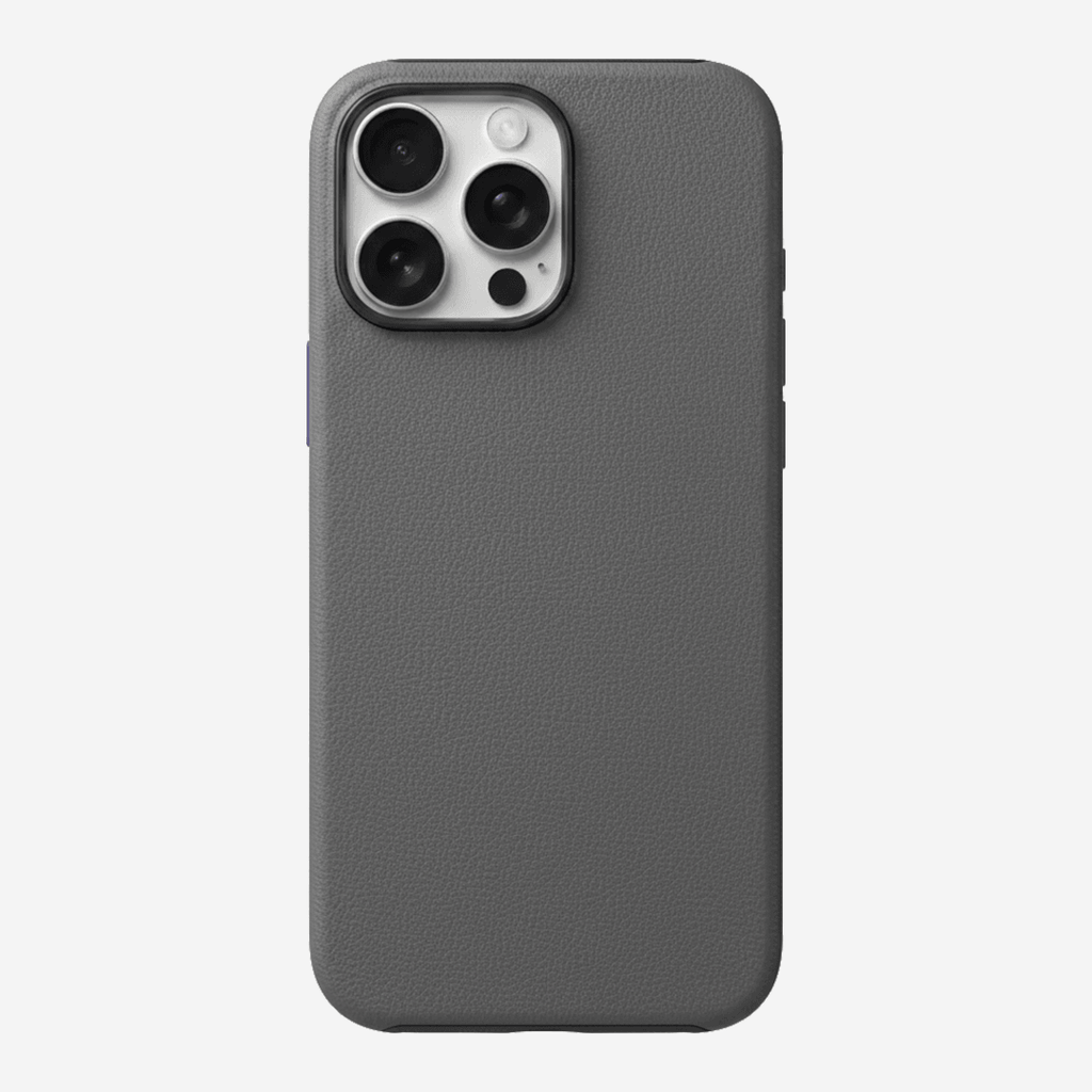 Signature Leather Magsafe Case - Iphone 13 Pro Max   (Graphite Grey)