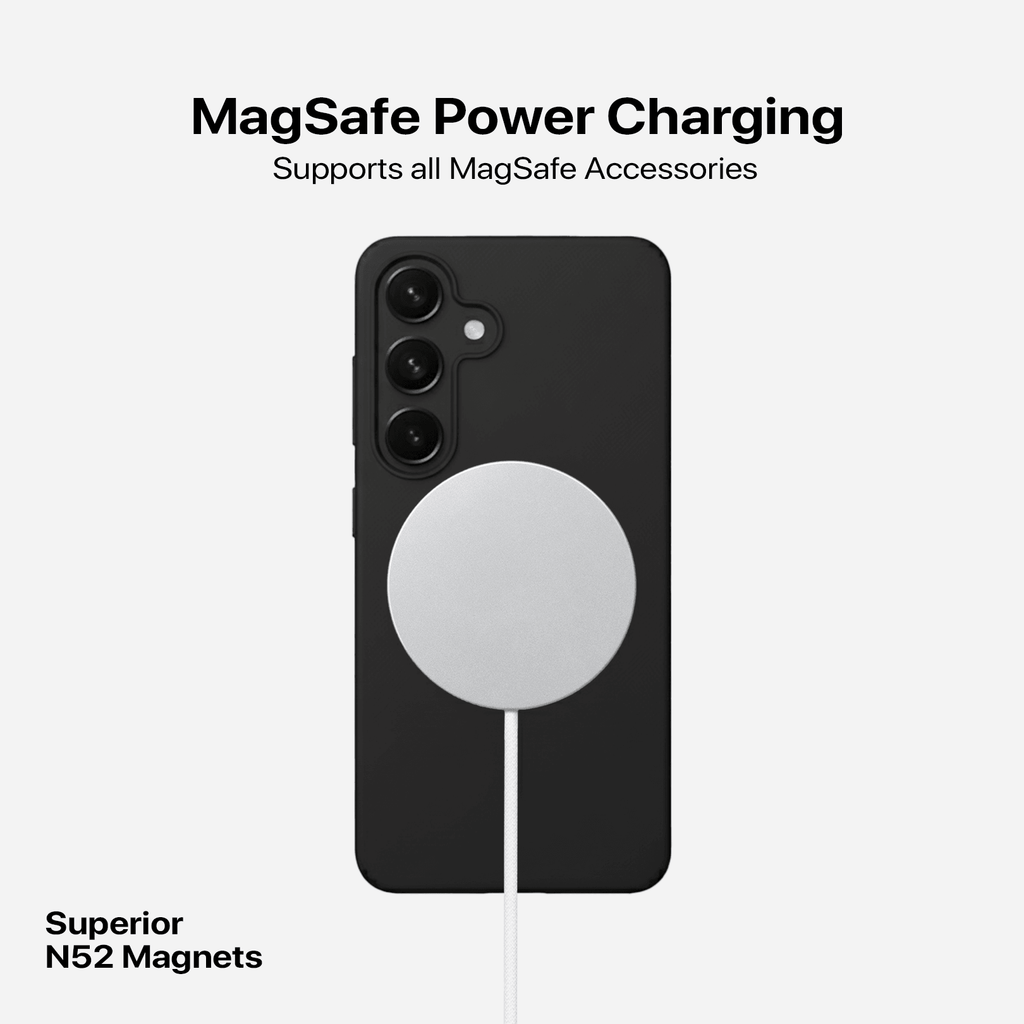 Anti Dust Magsafe Silicone Case - Samsung S24 (Black)