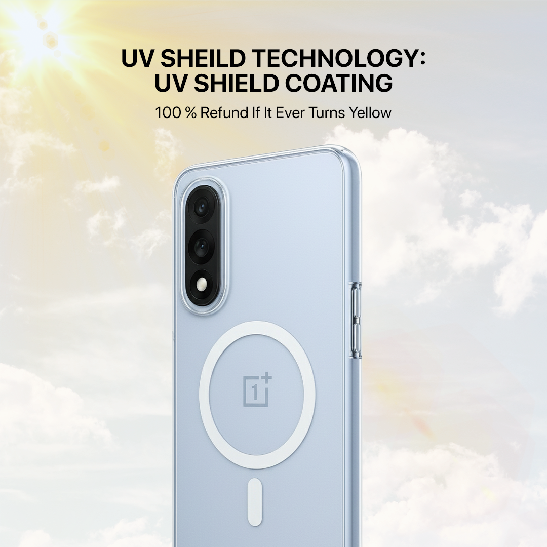 Anti Yellow Magsafe Clear Transparent Case - One Plus NORD 5