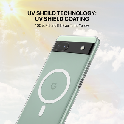 Anti Yellow Magsafe Clear Transparent Case - Google Pixel 6A