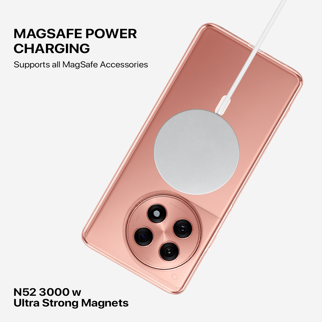Anti Yellow Magsafe Clear Case - One Plus 12 R