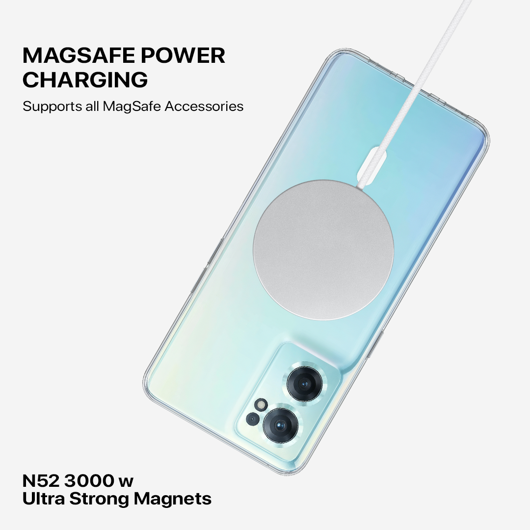 Anti Yellow Magsafe Clear Transparent Case - One Plus Nord CE 2