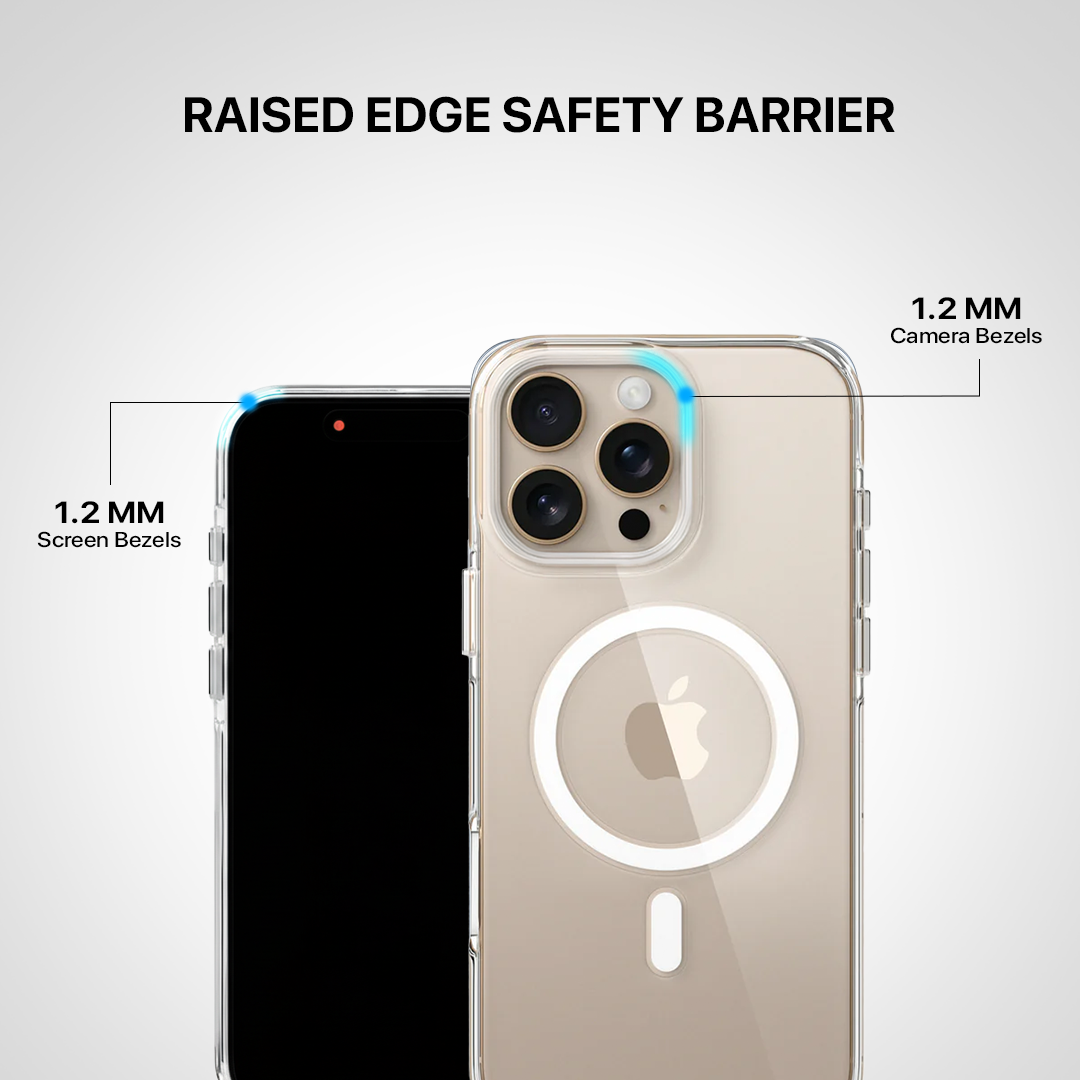 Anti Yellow Magsafe Transparent Clear Case - Iphone 13 Pro Max (CRYSTAL WHITE TITANIUM)