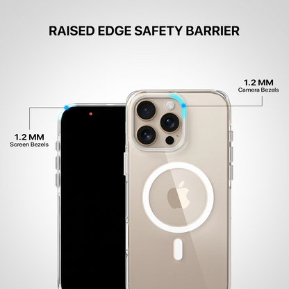 Anti Yellow Magsafe Transparent Clear Case - Iphone 13 Pro Max (CRYSTAL WHITE TITANIUM)