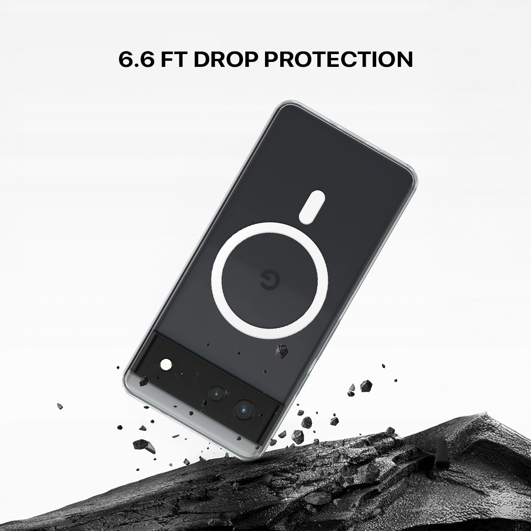 Anti Yellow Magsafe Clear Transparent Case - Google Pixel 6