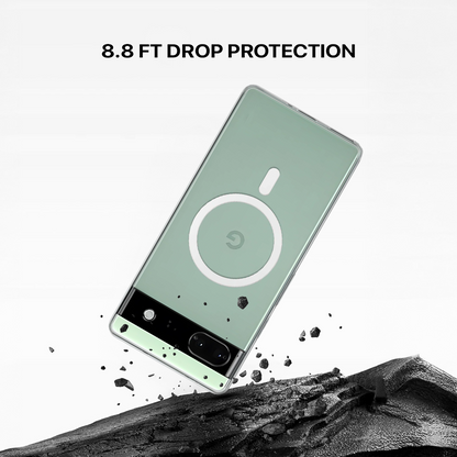 Anti Yellow Magsafe Clear Transparent Case - Google Pixel 6A