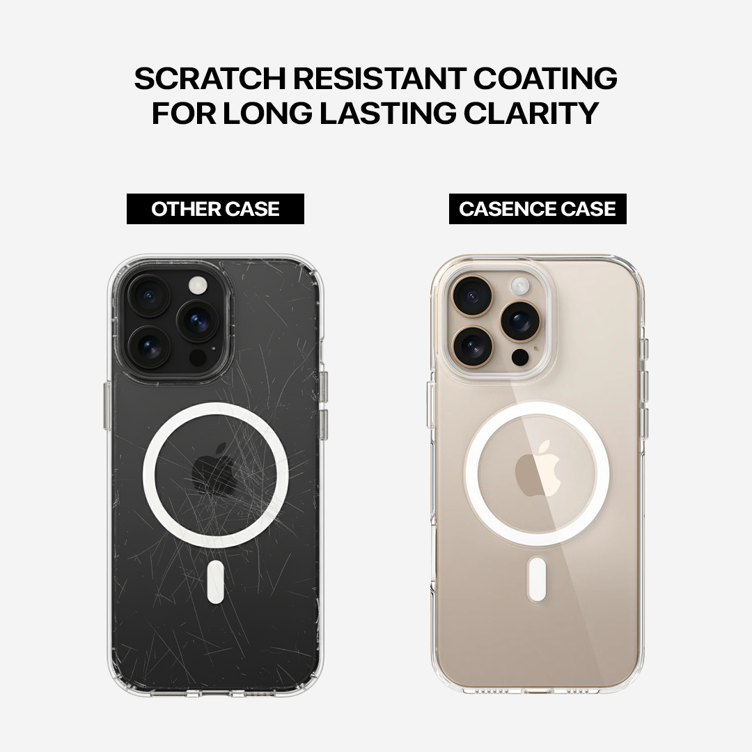 Anti Yellow Magsafe Transparent Clear Case - Iphone 13 Pro Max (CRYSTAL WHITE TITANIUM)