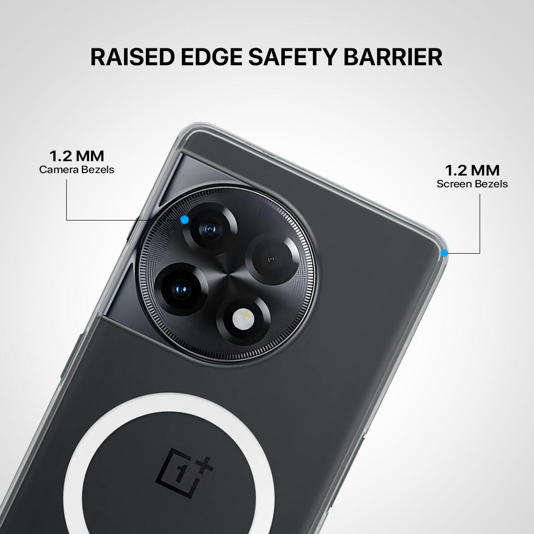 Anti Yellow Magsafe Clear Transparent Case - One Plus 11R