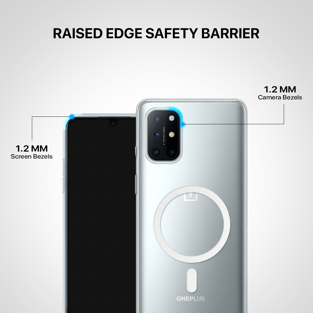 Anti Yellow Magsafe Clear Transparent Case - One Plus 8T