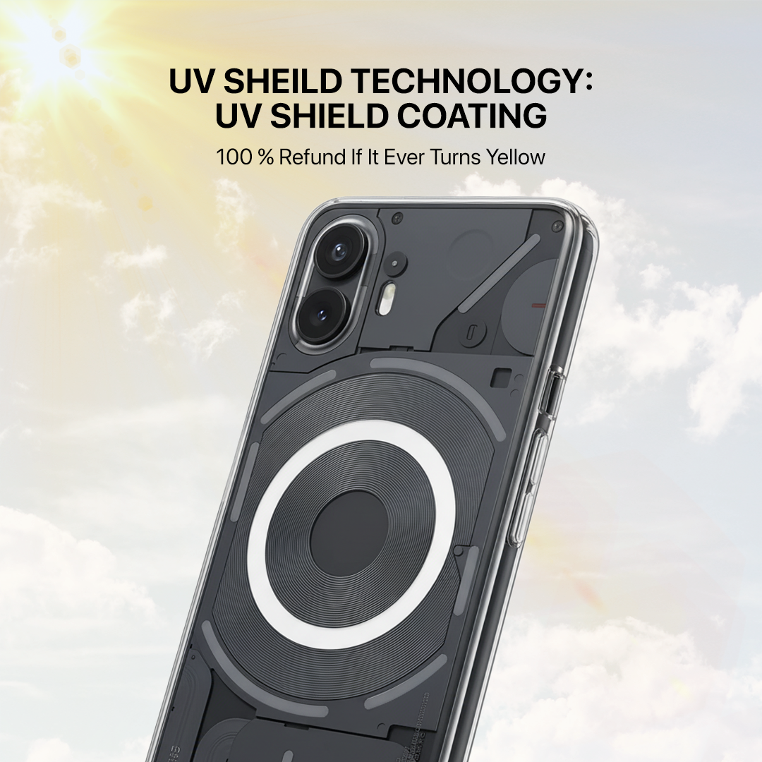 Anti Yellow Magsafe Clear Transparent Case - Nothing (PH 2)