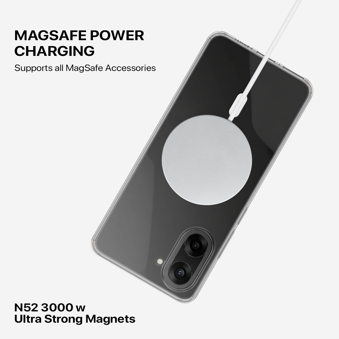 Anti Yellow Magsafe Clear Transparent Case - One Plus Nord CE 5