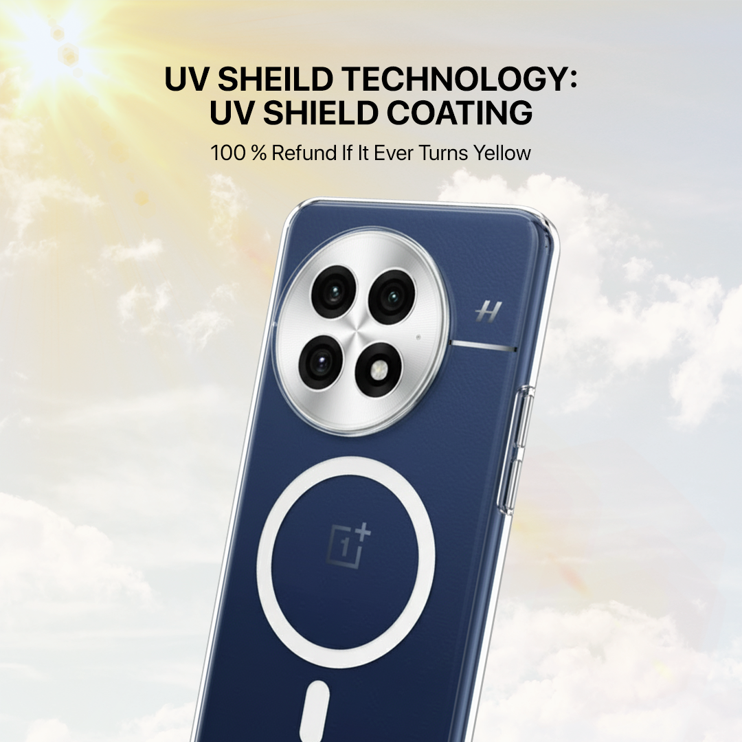 Anti Yellow Magsafe Clear Transparent Case - One Plus 13