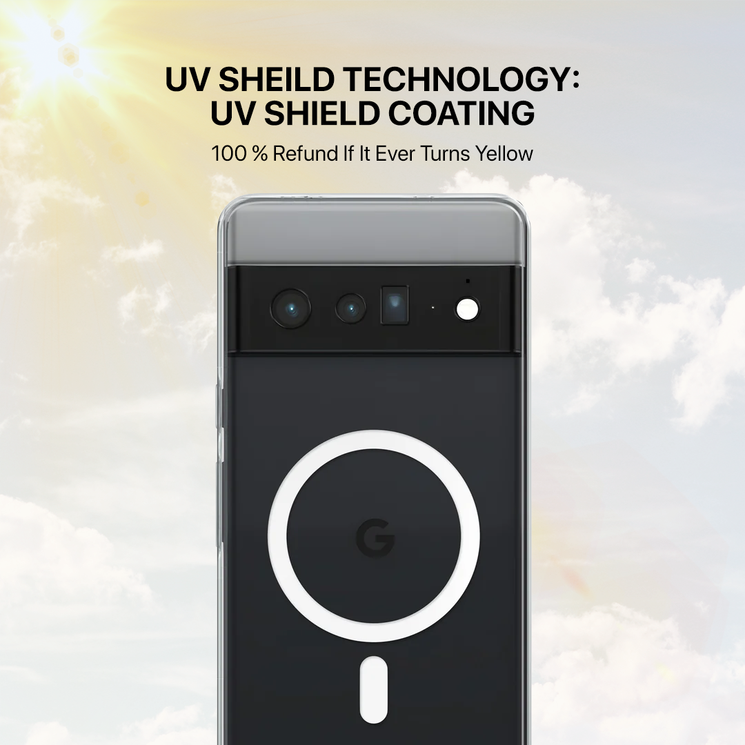 Anti Yellow Magsafe Clear Transparent Case - Google Pixel 6 Pro