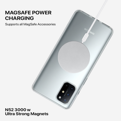 Anti Yellow Magsafe Clear Transparent Case - One Plus 8T