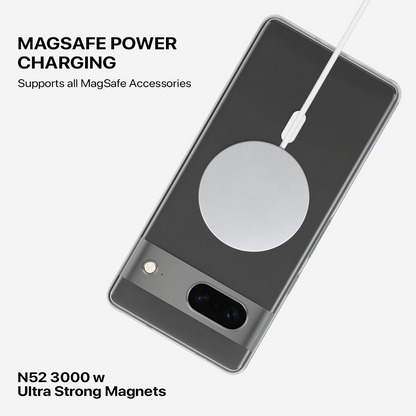 Anti Yellow Magsafe Clear Transparent Case - Google Pixel 7A