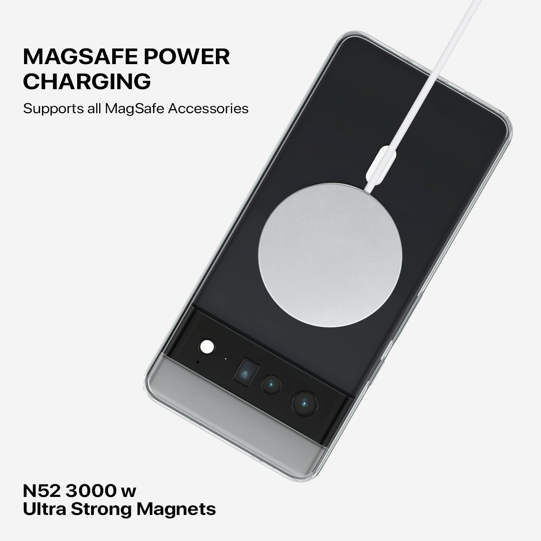 Anti Yellow Magsafe Clear Transparent Case - Google Pixel 6 Pro