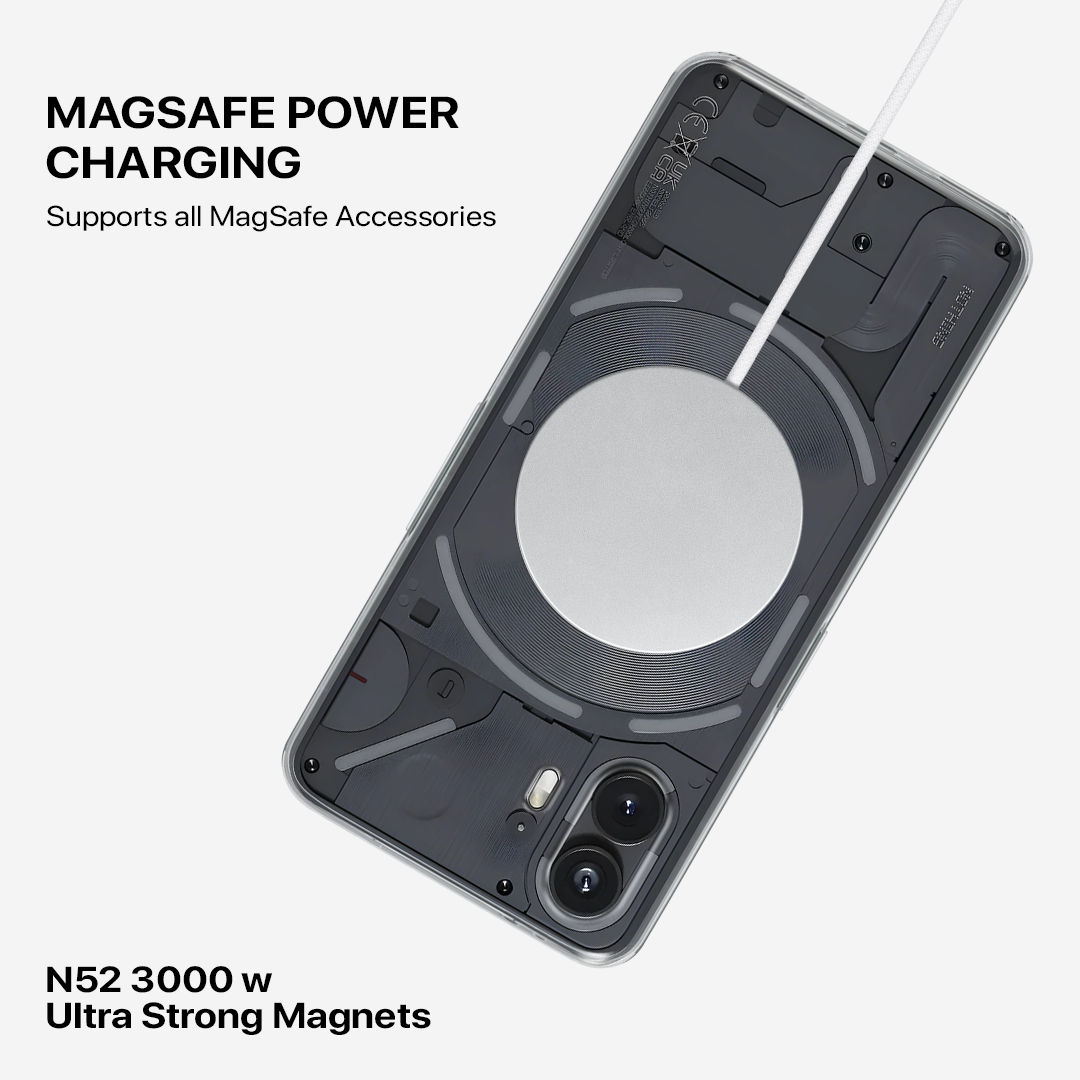 Anti Yellow Magsafe Clear Transparent Case - Nothing (PH 2)